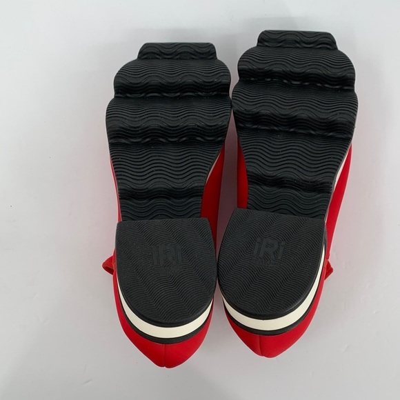 IRI NYC Wes Neoprene slip-on sneaker shoe red heel stretch black comic new 39 9 - Picture 6 of 6